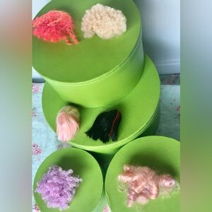LOL Surprise Accessory hair pieces and wigs for mini dolls 6 Piece bundle